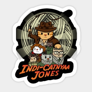 Indi-catnyaa Jones Sticker